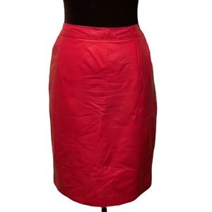 Vintage 80s High Waisted Leather Skirt